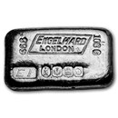 100 gram Silver Bar - Engelhard-London (EI, Edinburgh, D)